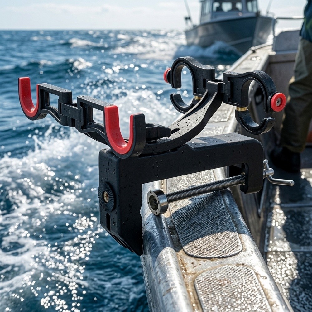 Fishing Rod Boat - Für Hochleistungs-Doppelkopf-Bootsrutenhalter – Rostfrei & Stabil,