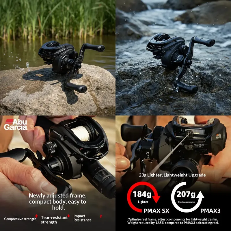 Abu Garcia Reel Max - ZGLY Abu Garcia PMAX SX Baitcasting-Rollen,