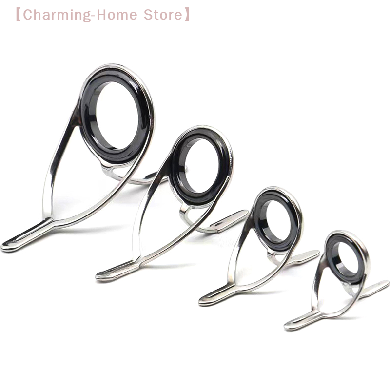 Fishing Rod Guide Replacement - 【M】4-teiliges Angelruten-Reparaturset aus Edelstahl, Führungsring-Spitzen-Set, Ersatzteile